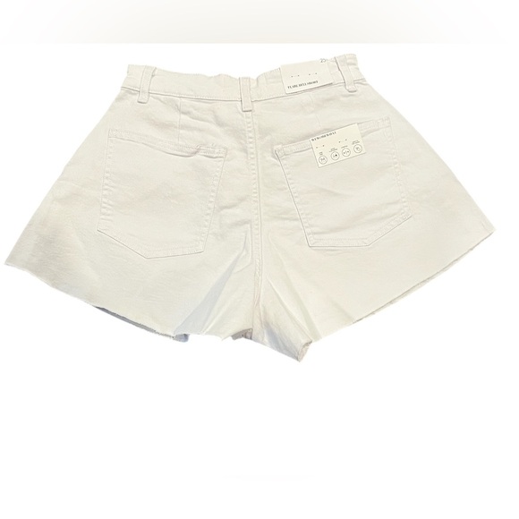 We Wore What White Denim Flare Short - Picture 2 of 8